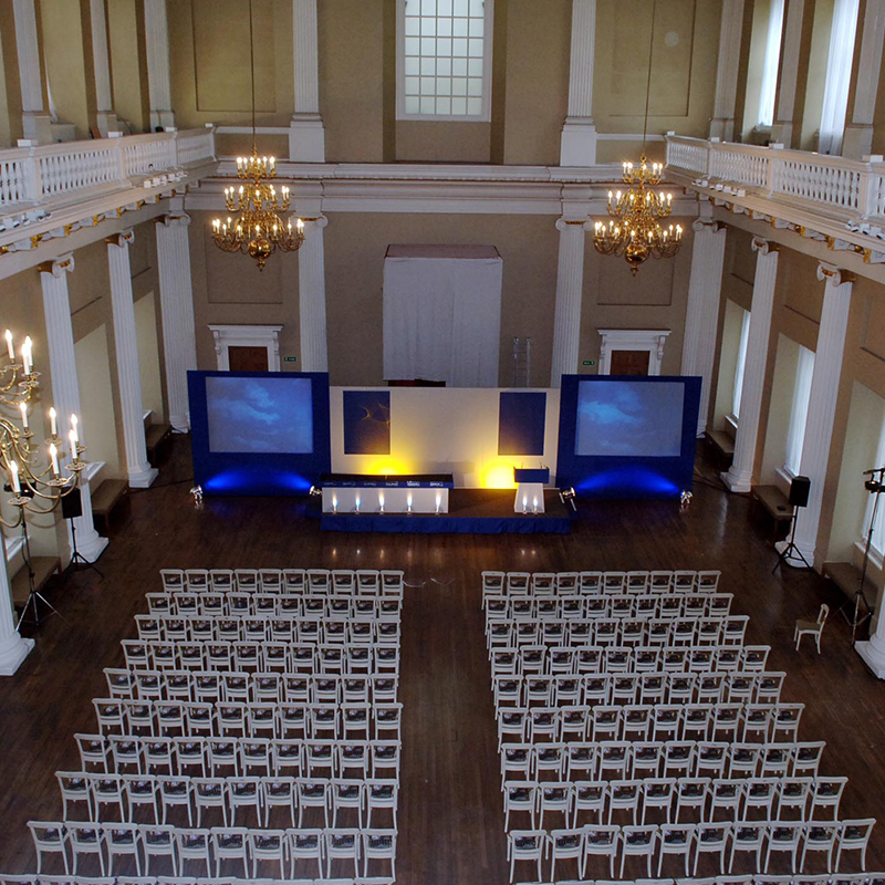 Large hall conference services