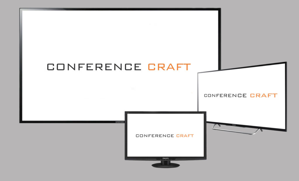 conference craft event display screens