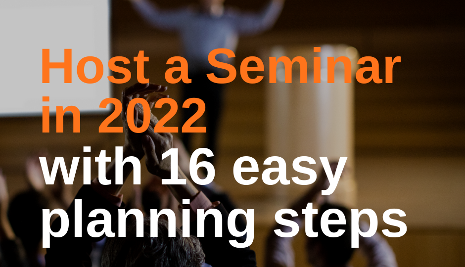 How to host a seminar in 2022