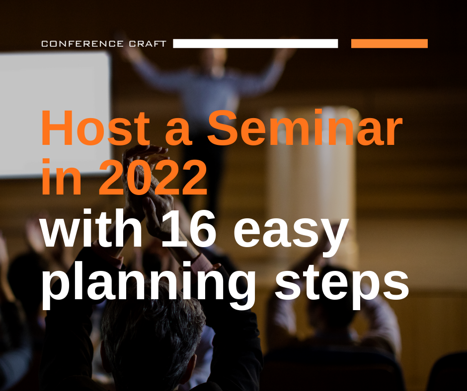 How to host a seminar in 2022